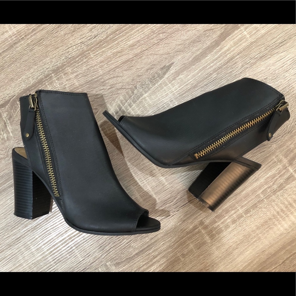 Madden Girl | Black Open Heel and Toe Bootie